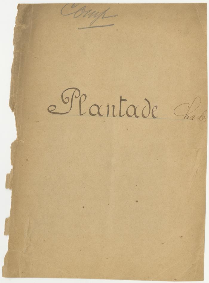 Ancienne pochette sociétaire de Charles Plantade