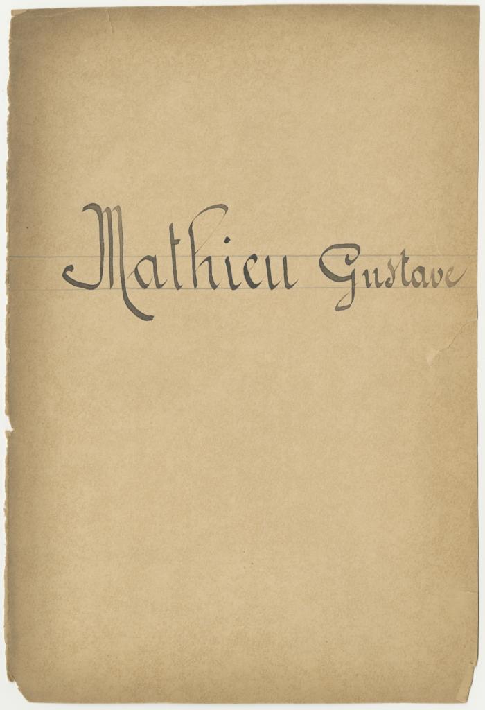 Ancienne pochette sociétaire de Gustave Mathieu